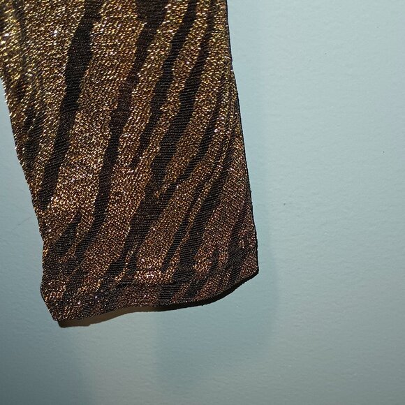Unique Vintage Gold and Black Jumpsuit. Size Small & Medium& Large New.With Tags - Picture 3 of 11